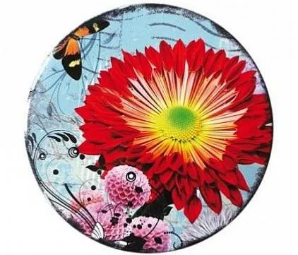 КОРАЛЛ Подставка под горячее 16см Георгины YX072