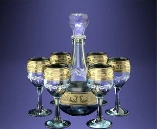 ГУСЬ ХРУСТАЛЬНЫЙ Набор для водки Русский узор (7пр.) GE09-500/134