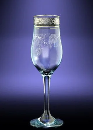 ГУСЬ ХРУСТАЛЬНЫЙ Набор бокалов для шампанского Нежность 200мл. (TL34-160)