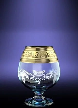 ГУСЬ ХРУСТАЛЬНЫЙ Набор бокалов для бренди Русский узор 400 мл. (GE09-188)