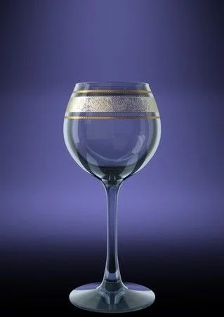 ГУСЬ ХРУСТАЛЬНЫЙ Набор бокалов для вина Первоцвет 210мл. (TL66-1689)