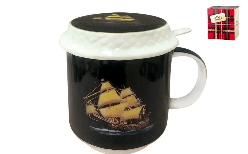 КОРАЛЛ Кружка для заваривания 325мл.Корабль FY176004