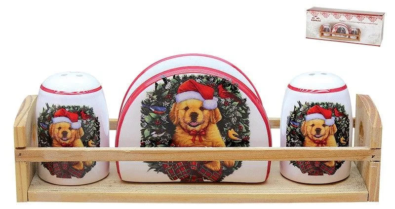 КОРАЛЛ Набор для специй Новогодний щенок HC4011-DG4