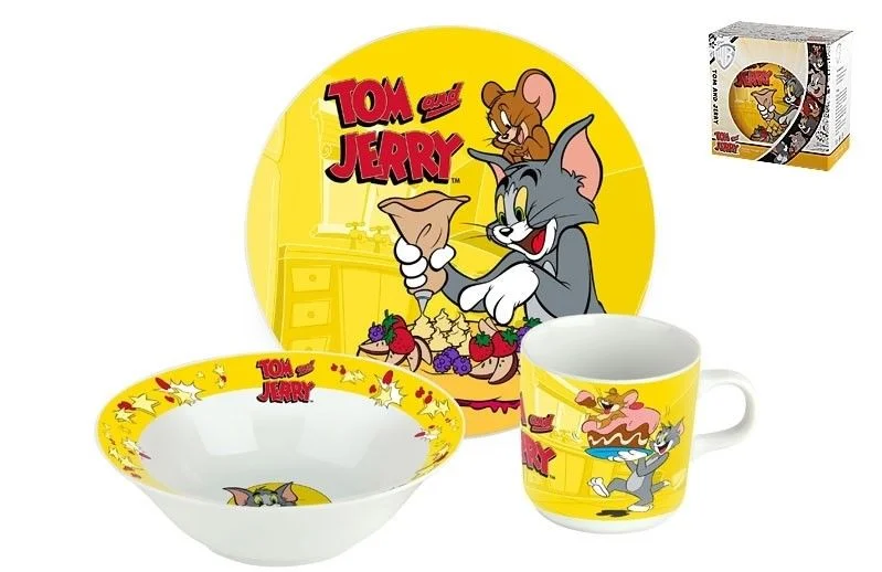 КОРАЛЛ Набор посуды д/завтрака 3 пр.Том и Джерри TSET3TJ