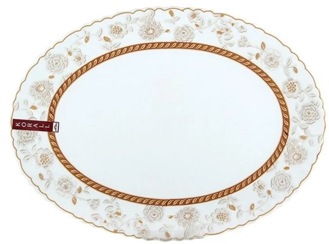 КОРАЛЛ Блюдо овальное 35см.Корица LHYP140/2-160203