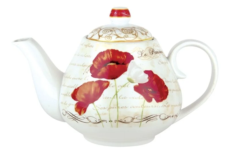 КОРАЛЛ Чайник заварочный 600мл Маки YQ1619/600