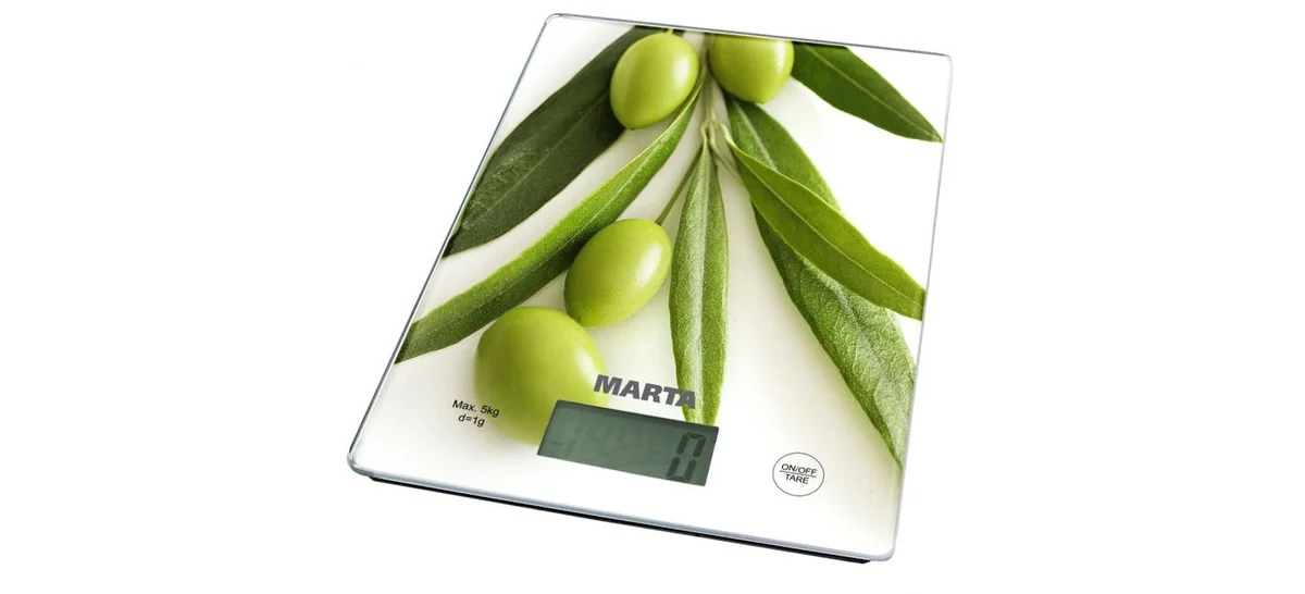 MARTA Весы кухонные MT 1634 олива