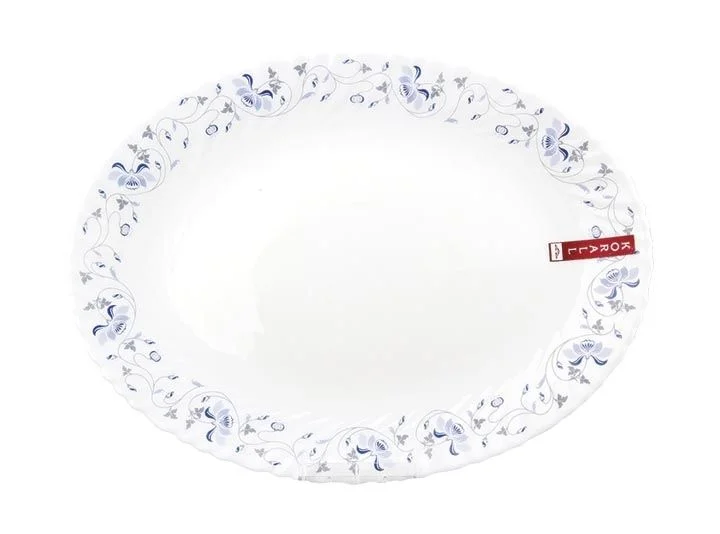 КОРАЛЛ Блюдо овальное 35см Синяя вуаль LHYP140/2-1059