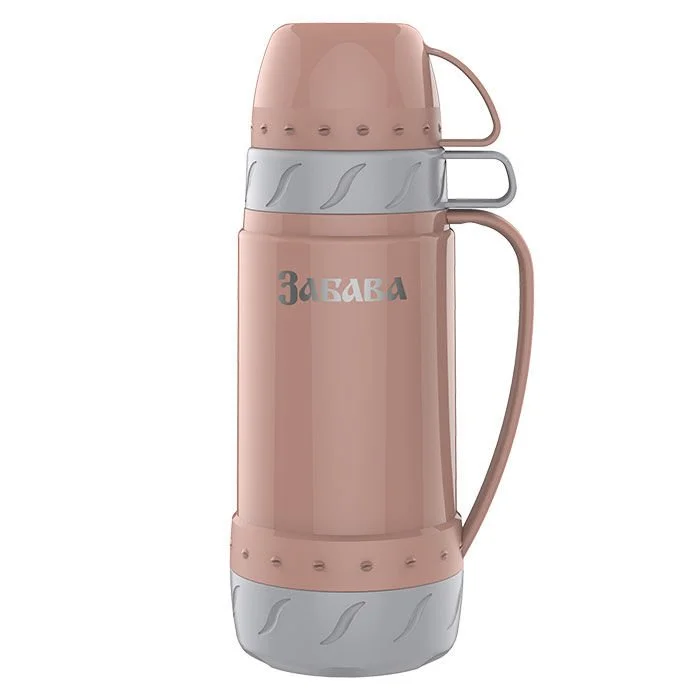ЗАБАВА Термос 1 л. РК 1002 персик с серым