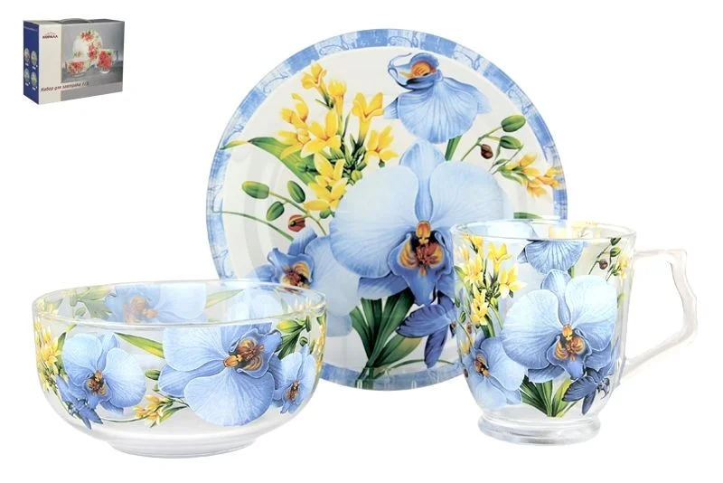 КОРАЛЛ Набор посуды д/завтрака 3 пр. Лавина BBS 3-A06275