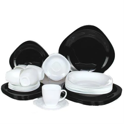 LUMINARC Набор столовый 30 пр. Carine Black&White D 2382 /N 1500