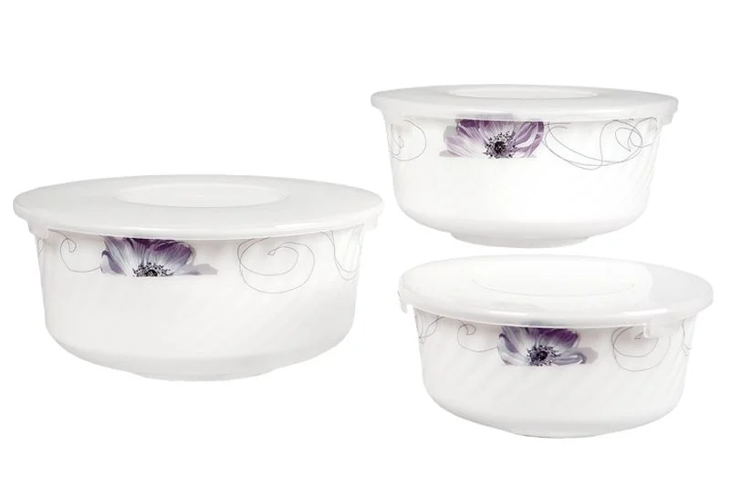 КОРАЛЛ Набор салатников 3пр. Шиповник HDW-3B