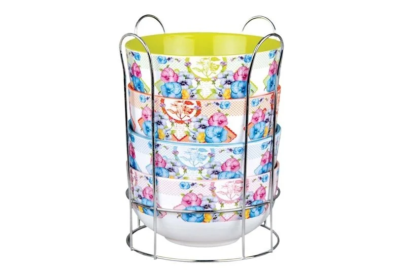 КОРАЛЛ Набор салатников 1/4пр. Анютины глазки ST41/D1307