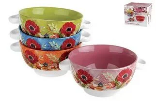 КОРАЛЛ Набор бульонниц Маки 4пр. ST1298/A05727