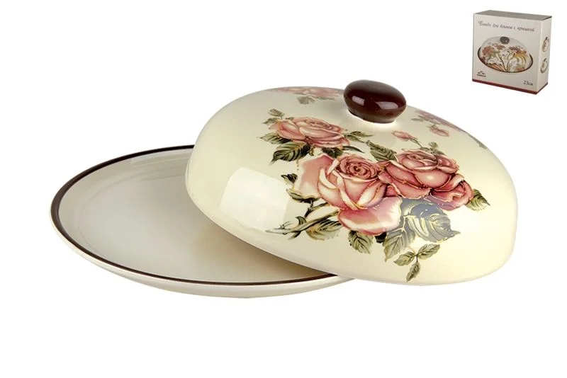 КОРАЛЛ Блюдо для блинов Королевская роза HC604R-C34