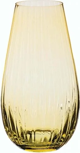BOHEMIA Ваза Желтая оптика 245мм. 82237/245/22/382028