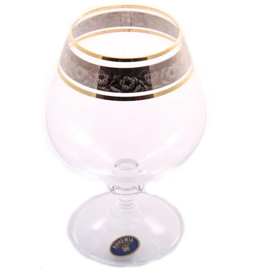 BOHEMIA Набор бокалов для коньяка Angella GOLD 400 мл. (6 шт.) b40600 (43249)