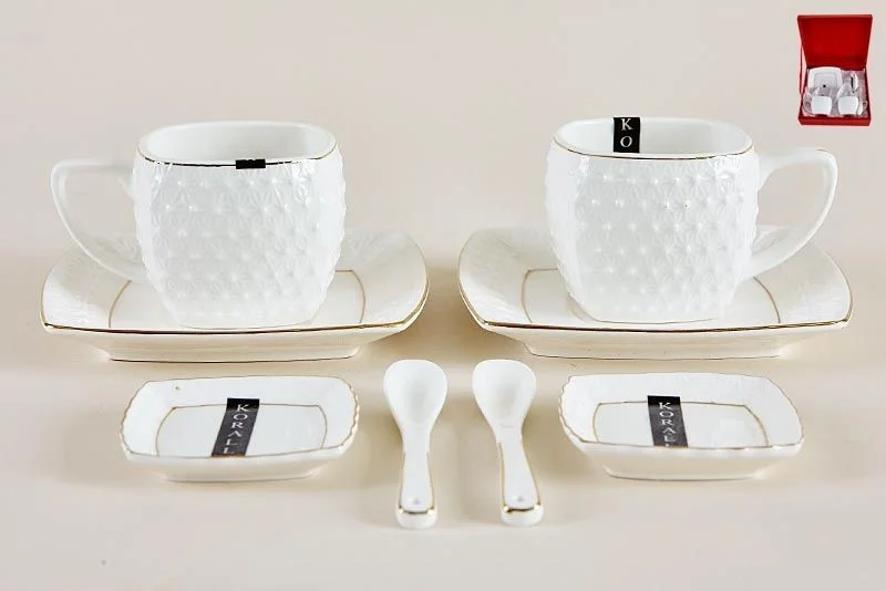 КОРАЛЛ Набор кофейный 8пр.Снежная королева СРТ0012-А