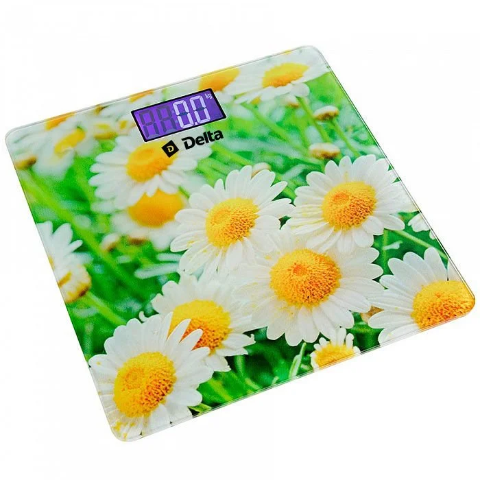 DELTA Весы напольные электронные Ромашковое поле D 9220