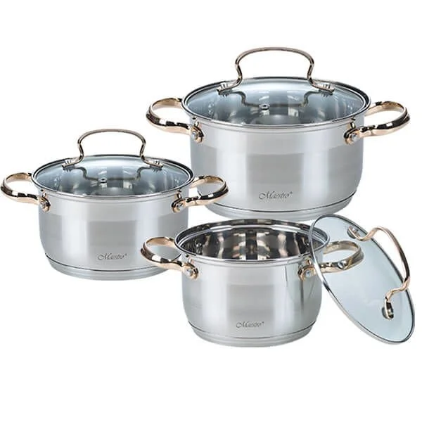 MAESTRO Набор кастрюль (6пр) MR 3516 6М