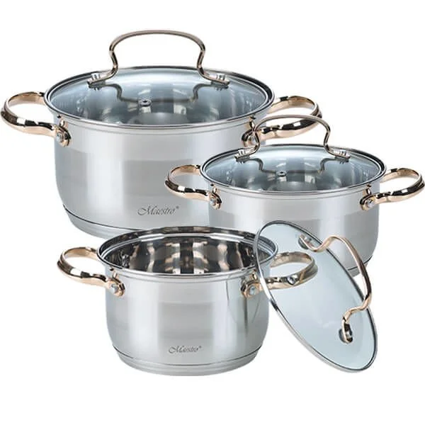 MAESTRO Набор кастрюль (6пр) MR 3520 6М