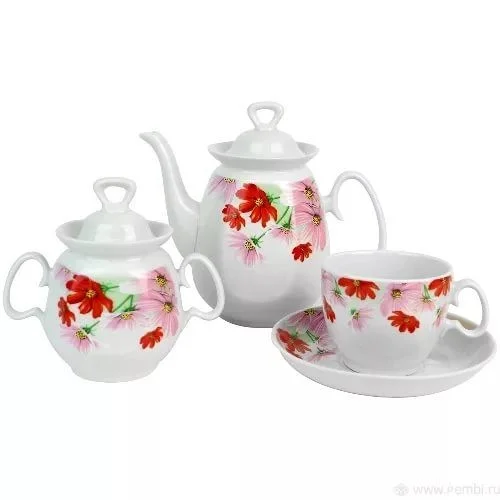 КОРАЛЛ Набор чайный 14пр. Космея 4С0372Ф34