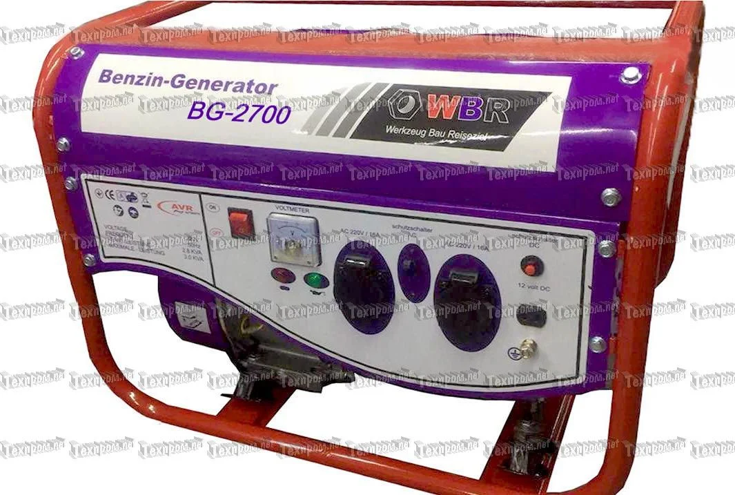WBR Генератор бензиновый BG-2700
