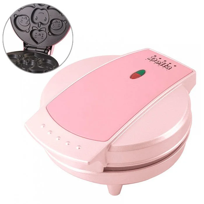 DELTA Вафельница Фигурки розовая DL 033