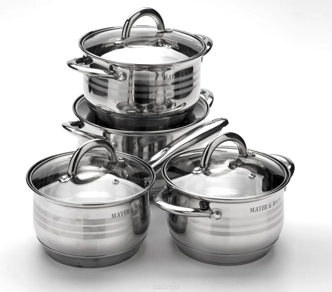 MAYER&BOCH Набор кастрюль (8пр.) МВ 24040