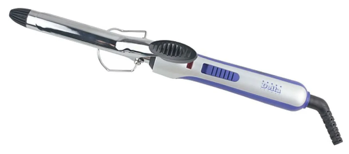 DELTA Щипцы для завивки волос DL 0622 серебристые с фиолетовым