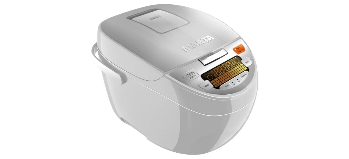 MARTA Мультиварка MT 1983 белый/сталь