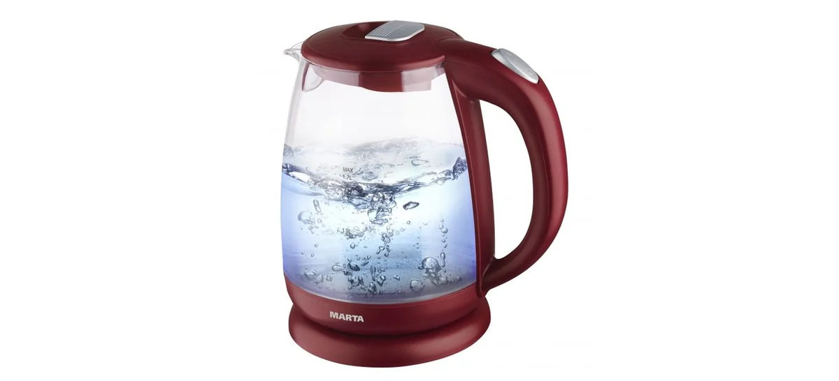 MARTA Электрический чайник MT 1058 красный гранат