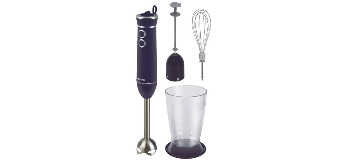 MARTA Блендер 800W MT 1585 синий/серебро