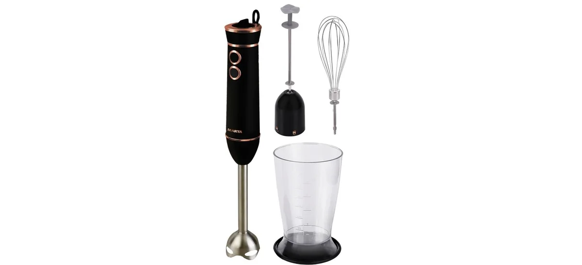 MARTA Блендер 800W MT 1585 черный/медь