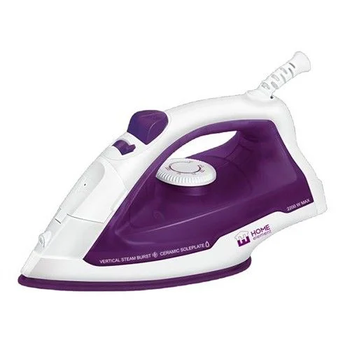 HOME ELEMENT Утюг дорожный 2200W HE IR 212 фиолет. чароит