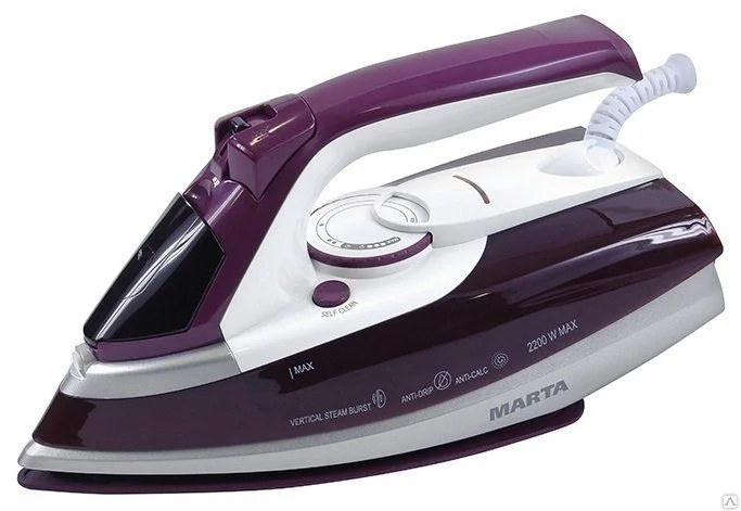 MARTA Утюг 2200W MT 1145 фиолетовый чароит