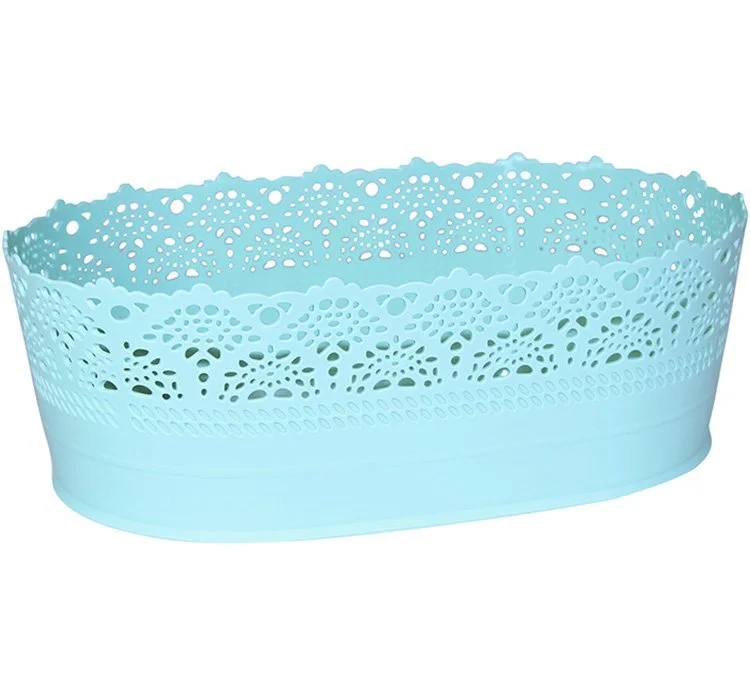 М-ПЛАСТИКА Сухарница 22см. Ажур М 1190 аквамарин