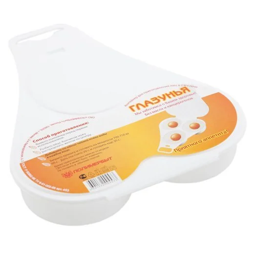 ПОЛИМЕРБЫТ Контейнер для приготовления яиц в СВЧ «Глазунья» 4345300