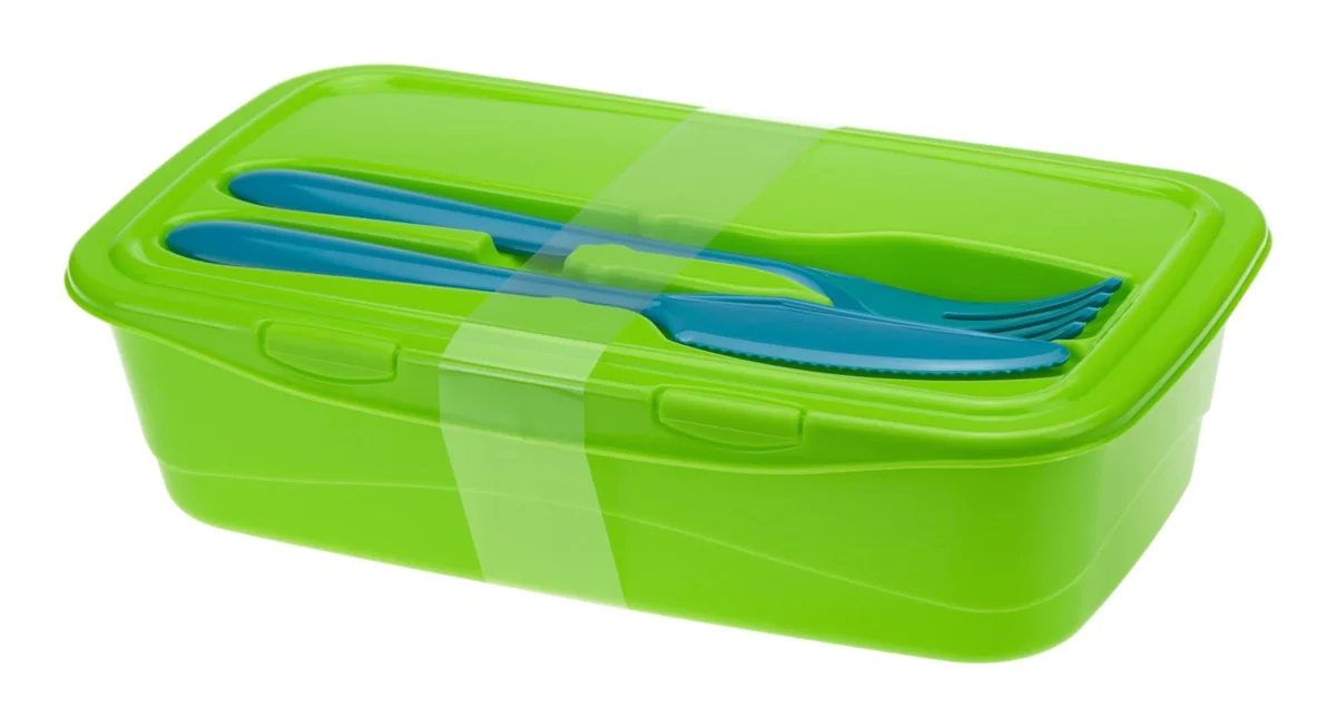 М-ПЛАСТИКА Контейнер для обеда 1л М 1235 салатовый