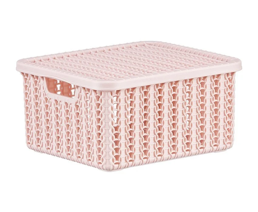 М-ПЛАСТИКА Коробка 1,5 л. Вязание М 2368 чайная роза