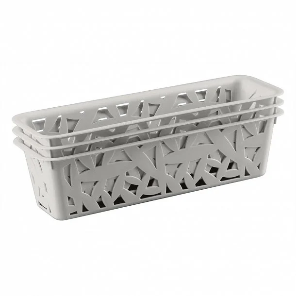 БЫТПЛАСТ Комплект корзинок S 3шт. 4312375 микс