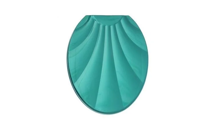 РОССПЛАСТ Сиденье для унитаза Ракушка РП 812 бирюзовый перламутр