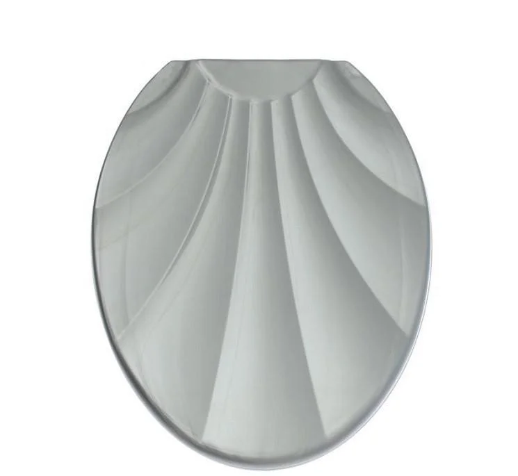 РОССПЛАСТ Сиденье для унитаза Ракушка РП 812 серебристый перламутр