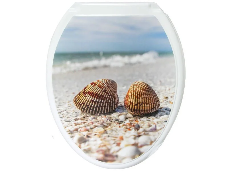 РОССПЛАСТ Сиденье для унитаза Морской берег РП 813 белый