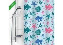 VILINA Занавес для ванной комнаты 180 x 180 см Одиссея 6984 голубой