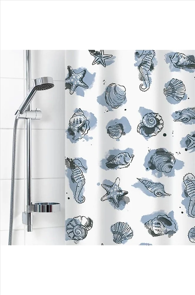 VILINA Занавес для ванной комнаты 180 x 180 см Посейдон 6984 белый