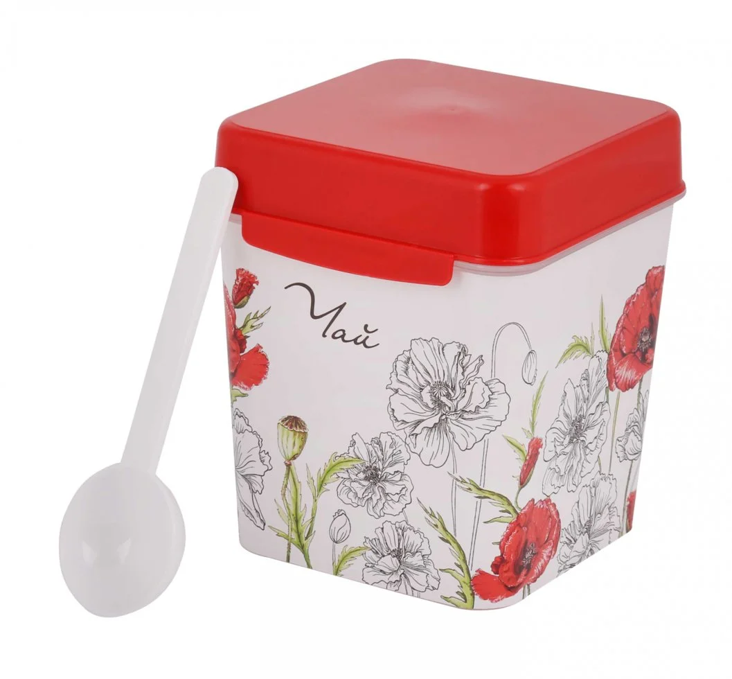 АЛЬТЕРНАТИВА Ёмкость для чая 1,2 л. Маки М 4827