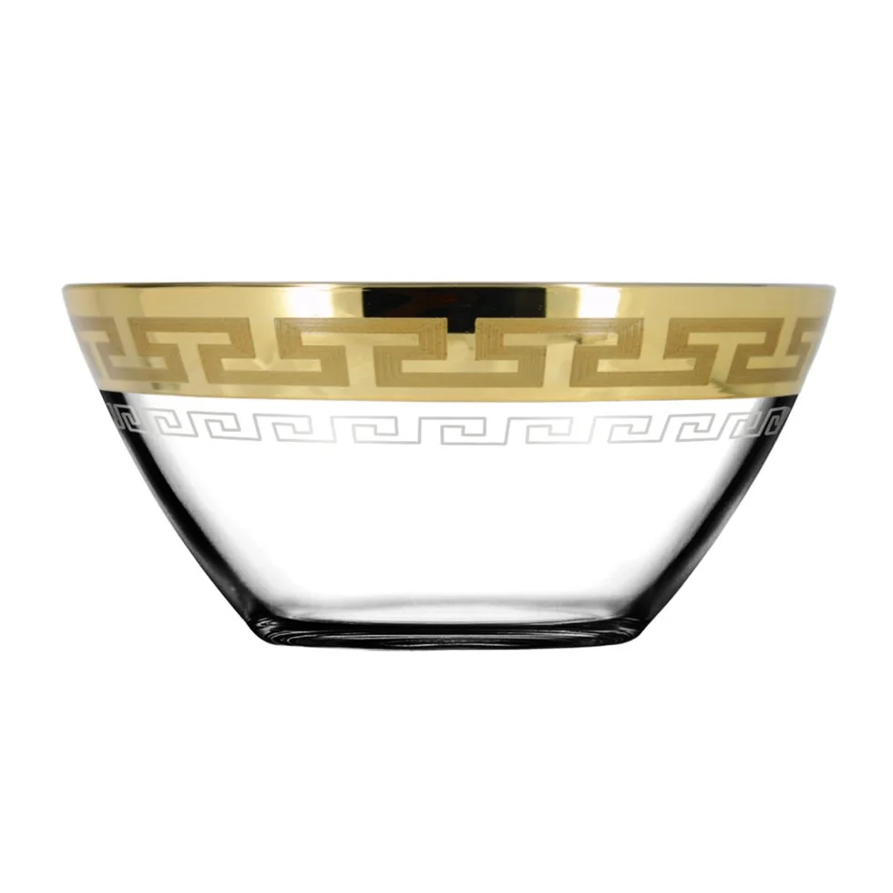 ГУСЬ ХРУСТАЛЬНЫЙ Набор салатников 2шт. Греческий узор EAV03-1425