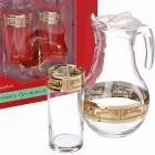 ГУСЬ ХРУСТАЛЬНЫЙ Набор для напитков 7пр. Русский узор EAV49- 3934/402