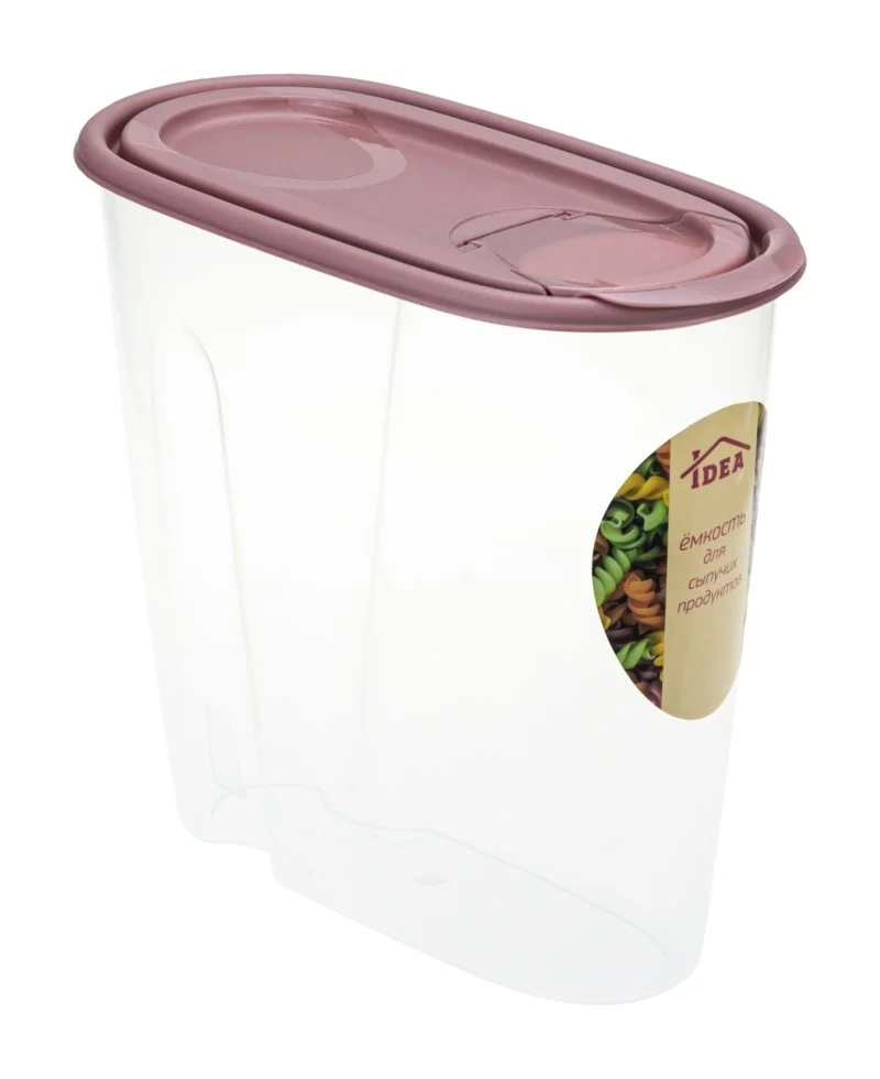 М-ПЛАСТИКА Емкость для сыпучих продуктов 1,5 л. М 1221 ягодный